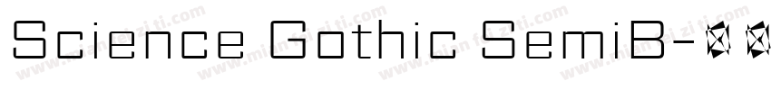 Science Gothic SemiB字体转换